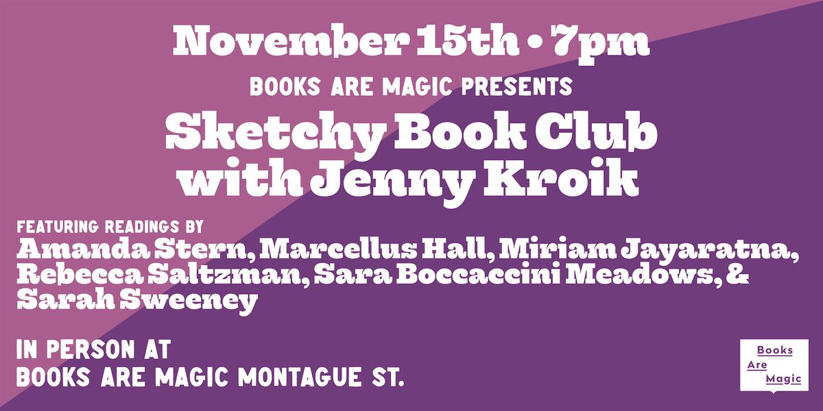 In-Store: Sketchy Book Club w\/ illustrator Jenny Kroik