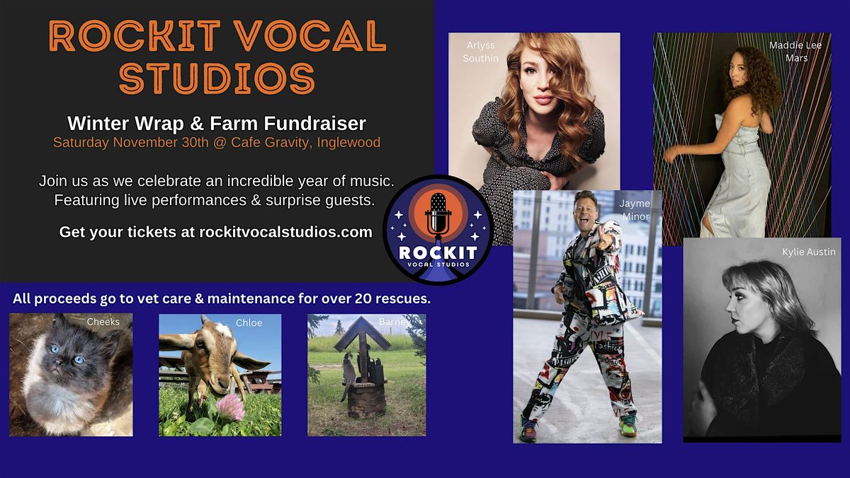 Rockit Vocal Studios Winter Wrap Party & Fundraiser