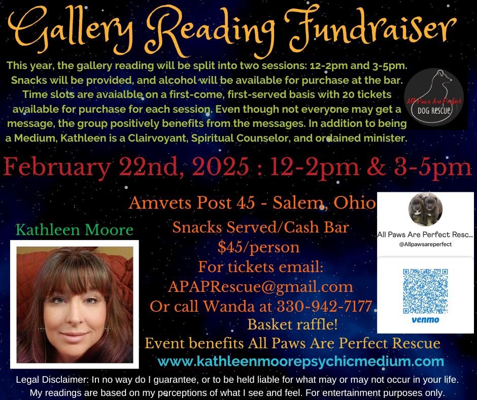 Gallery Reading with Kathleen Moore 