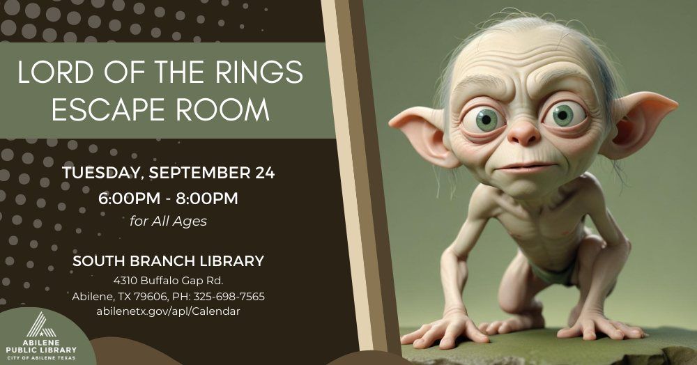 Lord of the Rings Escape Room (South Branch)