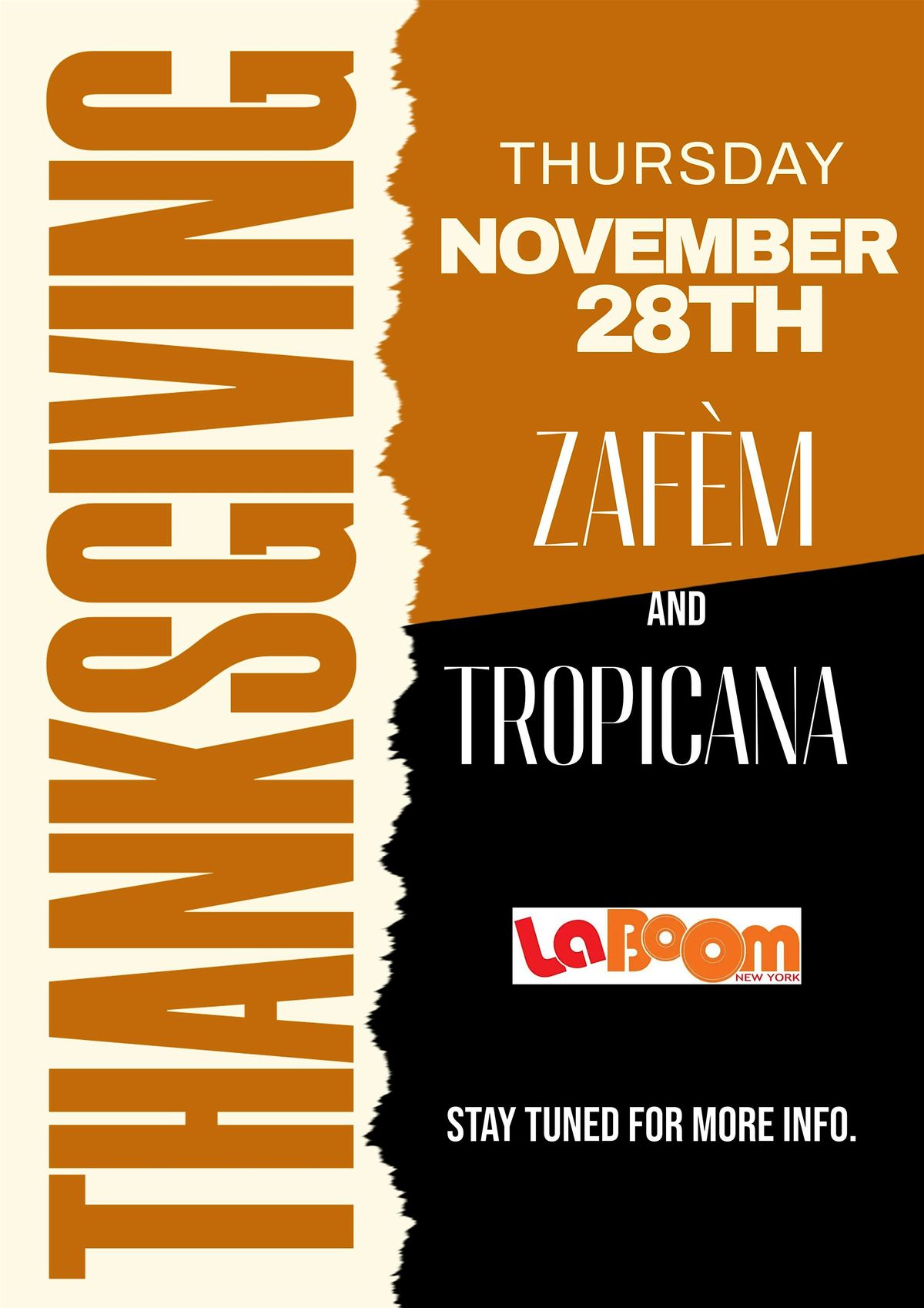 Thanksgiving's Classic Night: Zaf\u00e8m\/tropicana