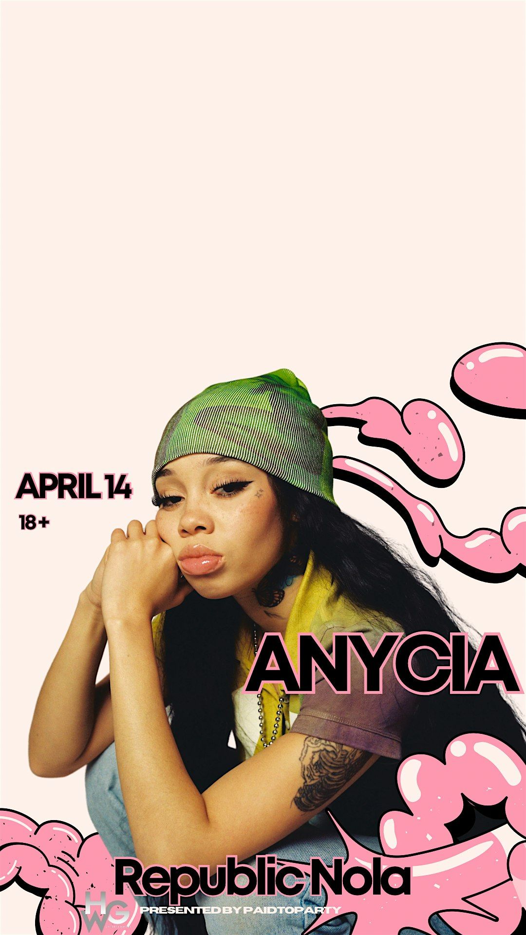 Anaycia Rapper Church On Sundaze Hosted By ANYCIA, Republic NOLA, New Orleans, 14 ...