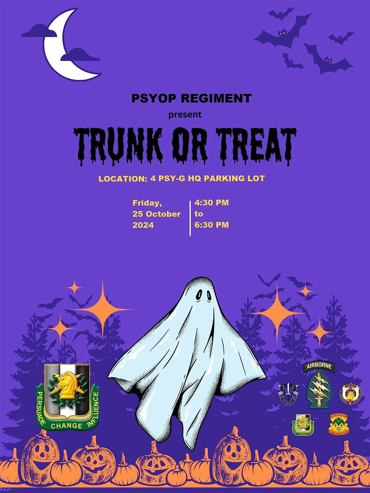 Psyop Regimental Trunk or treat