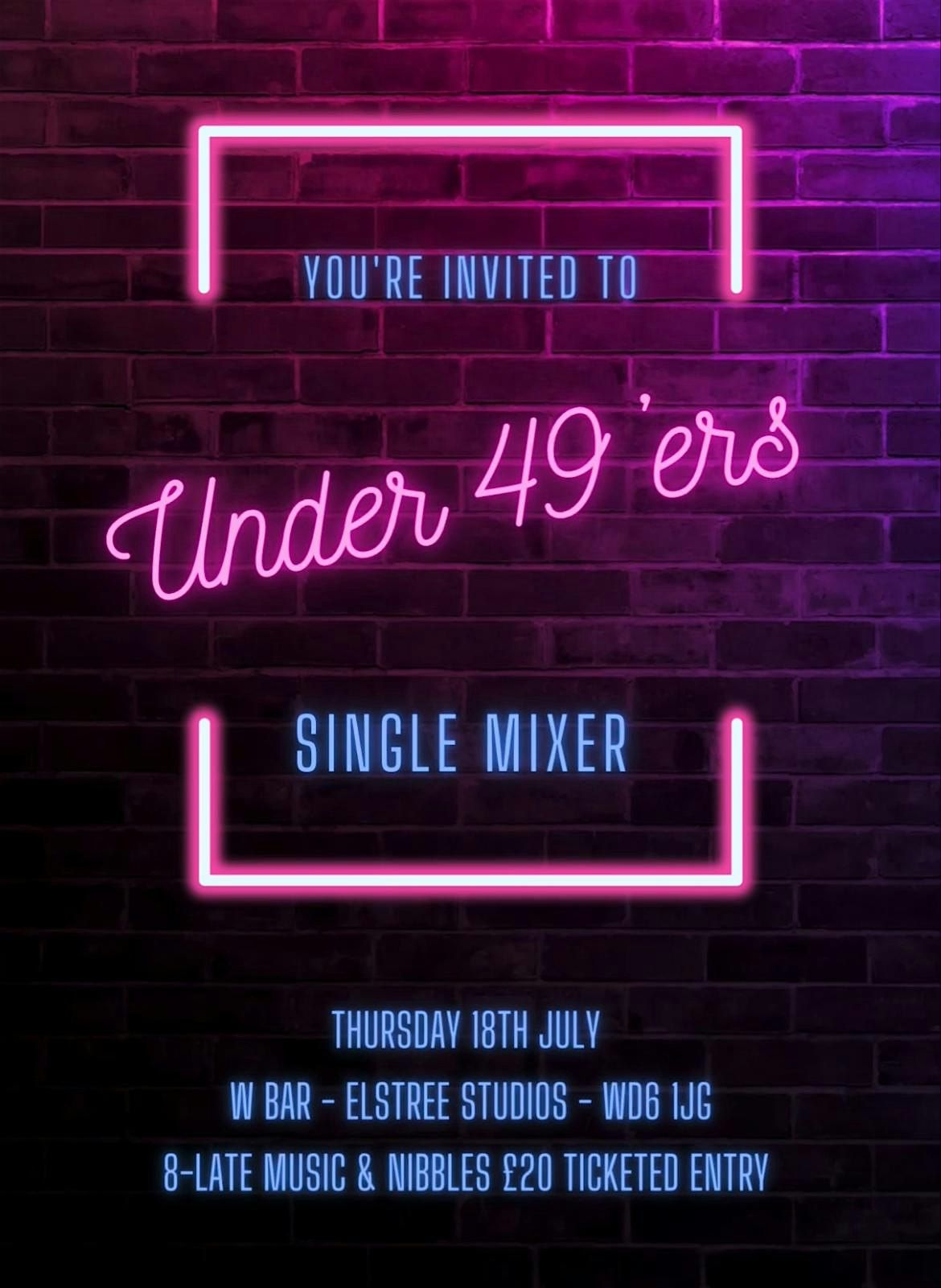Under 49ers Single Mixer for Jewish Singles under 49!