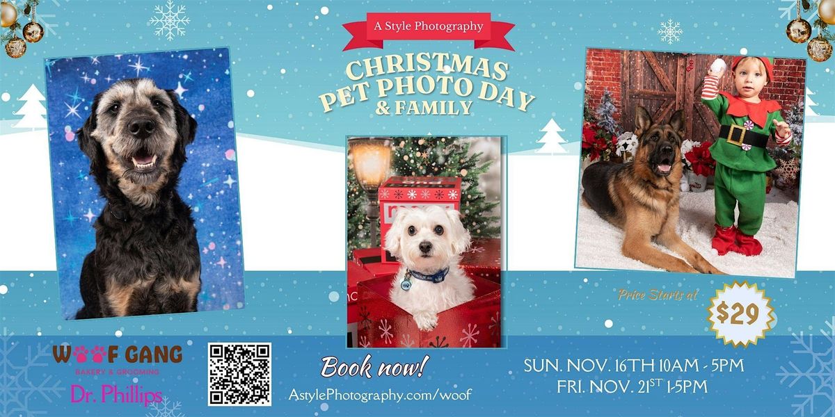 Christmas Pet and Family Photo Event