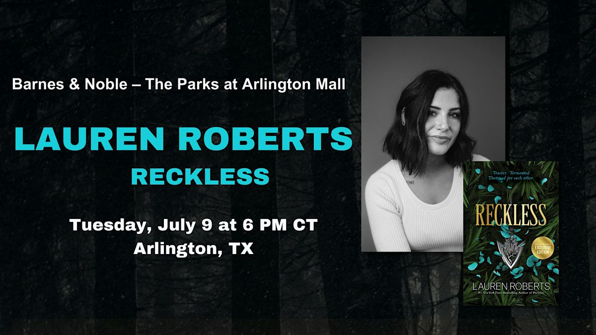 Lauren Roberts celebrates RECKLESS at Barnes & Noble in Arlington, TX