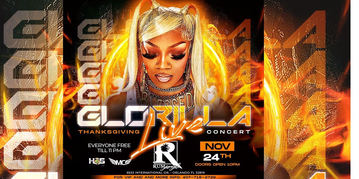 GloRilla LIVE ThanksGiving Night at Rum Jungle, Rum Jungle, Orlando, 24 ...