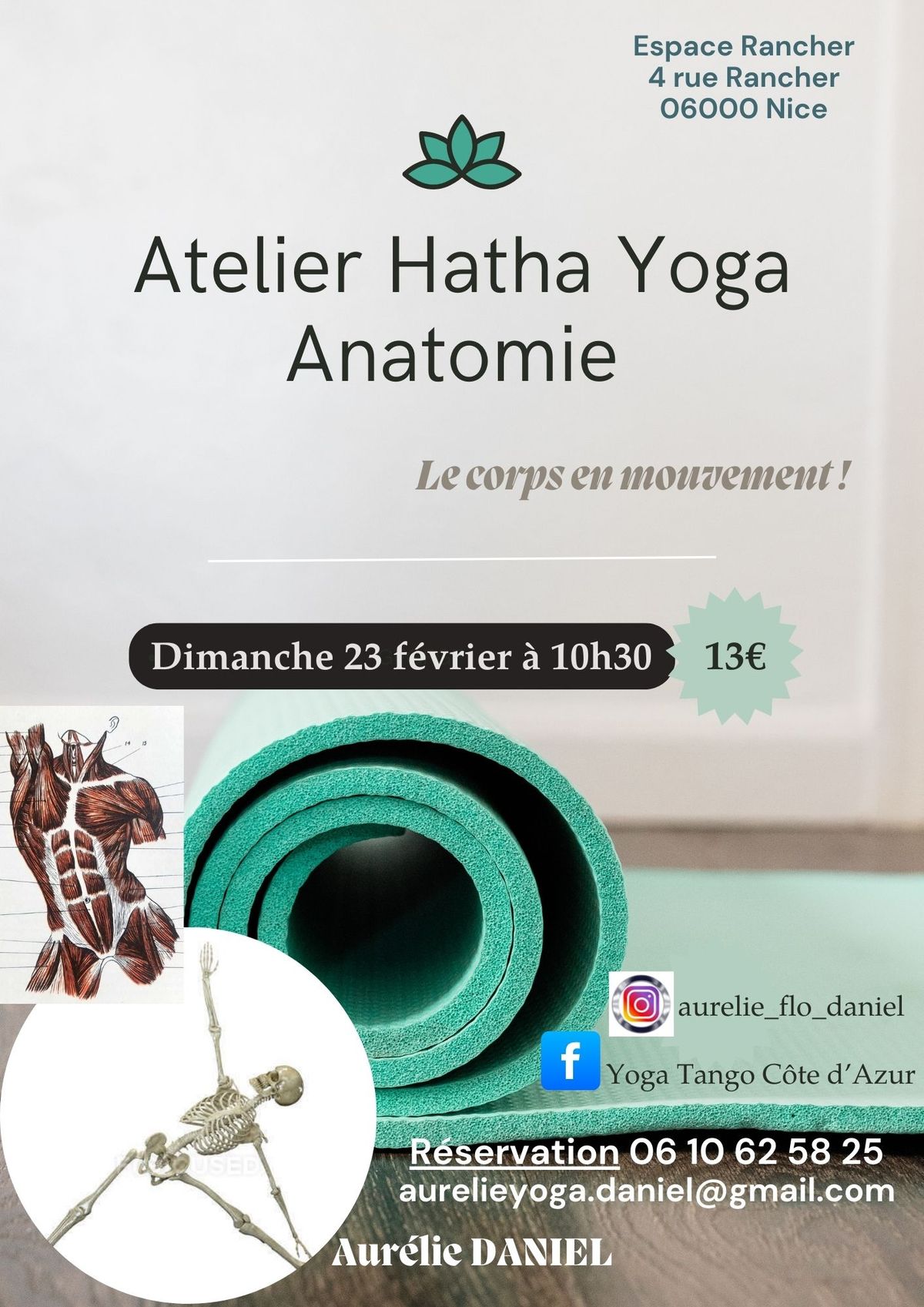 Atelier Hatha Yoga anatomie 