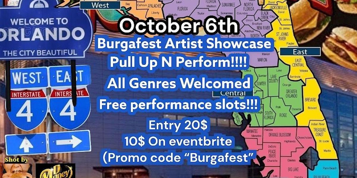 burgafest Artist showcase November 3rd (All Genres Welcomed)