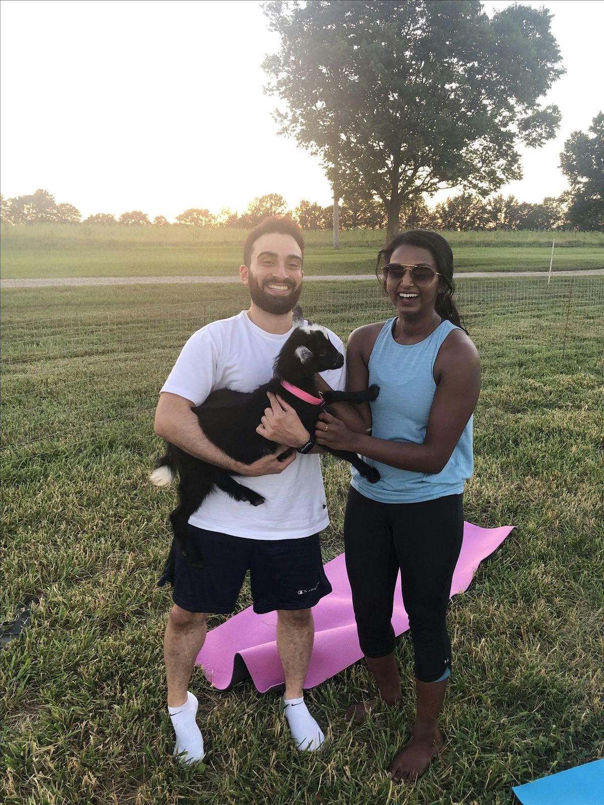 Sunset Goat Yoga at Lucky Dog Farm - Wentzville, MO