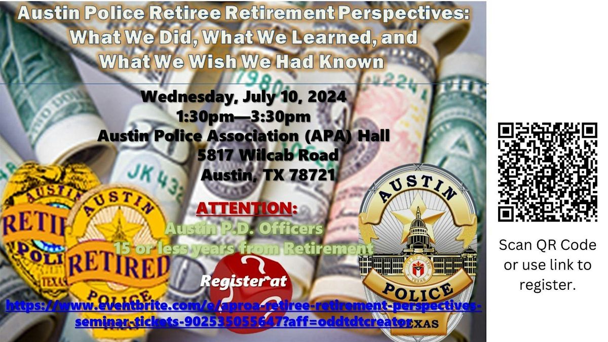 APROA Retiree Retirement Perspectives Seminar