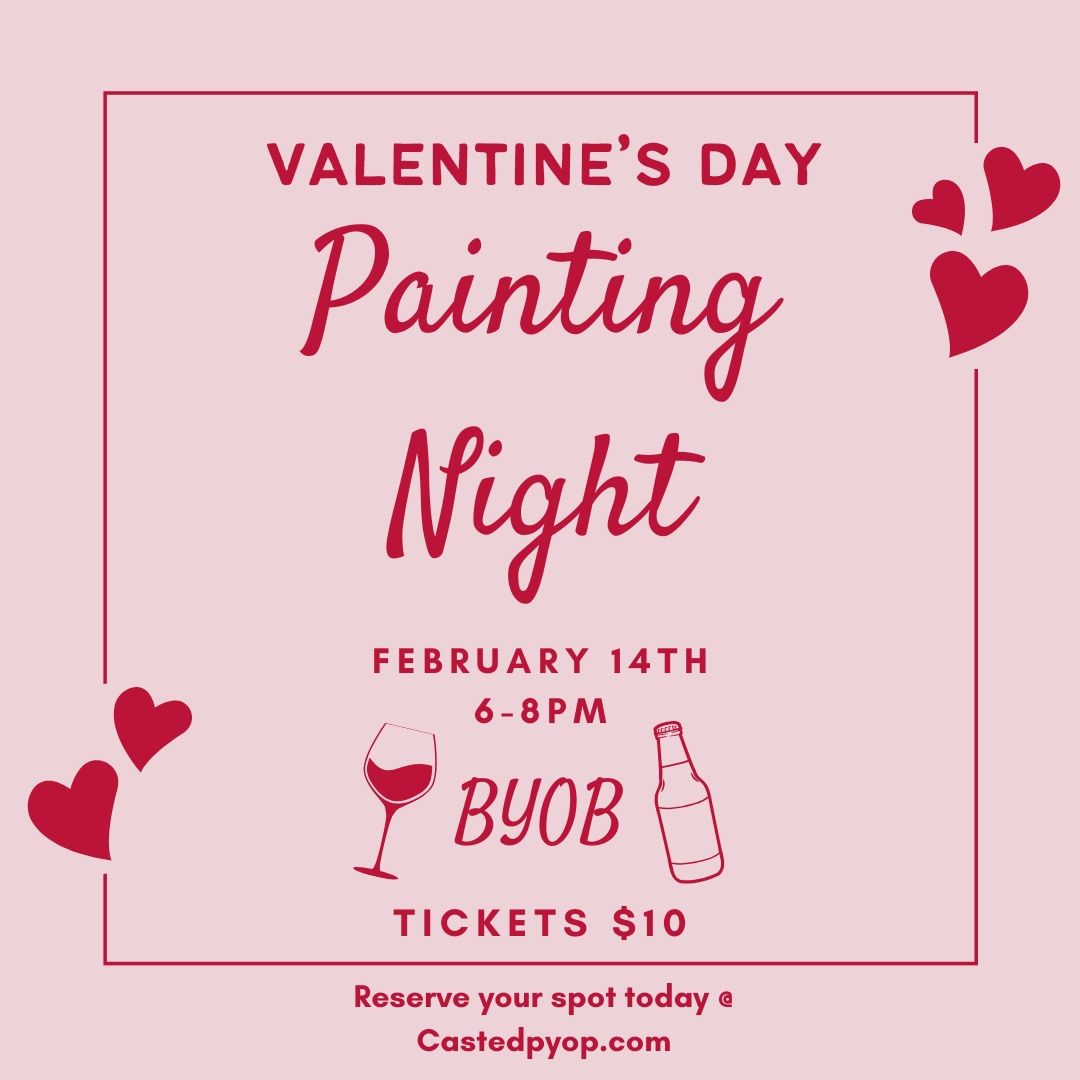 Valentine\u2019s Day Ceramics Paint Night