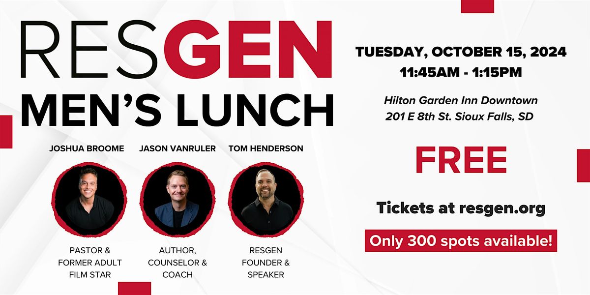 RESGEN Men's Lunch  2024  (11:45 AM-1:15 PM)