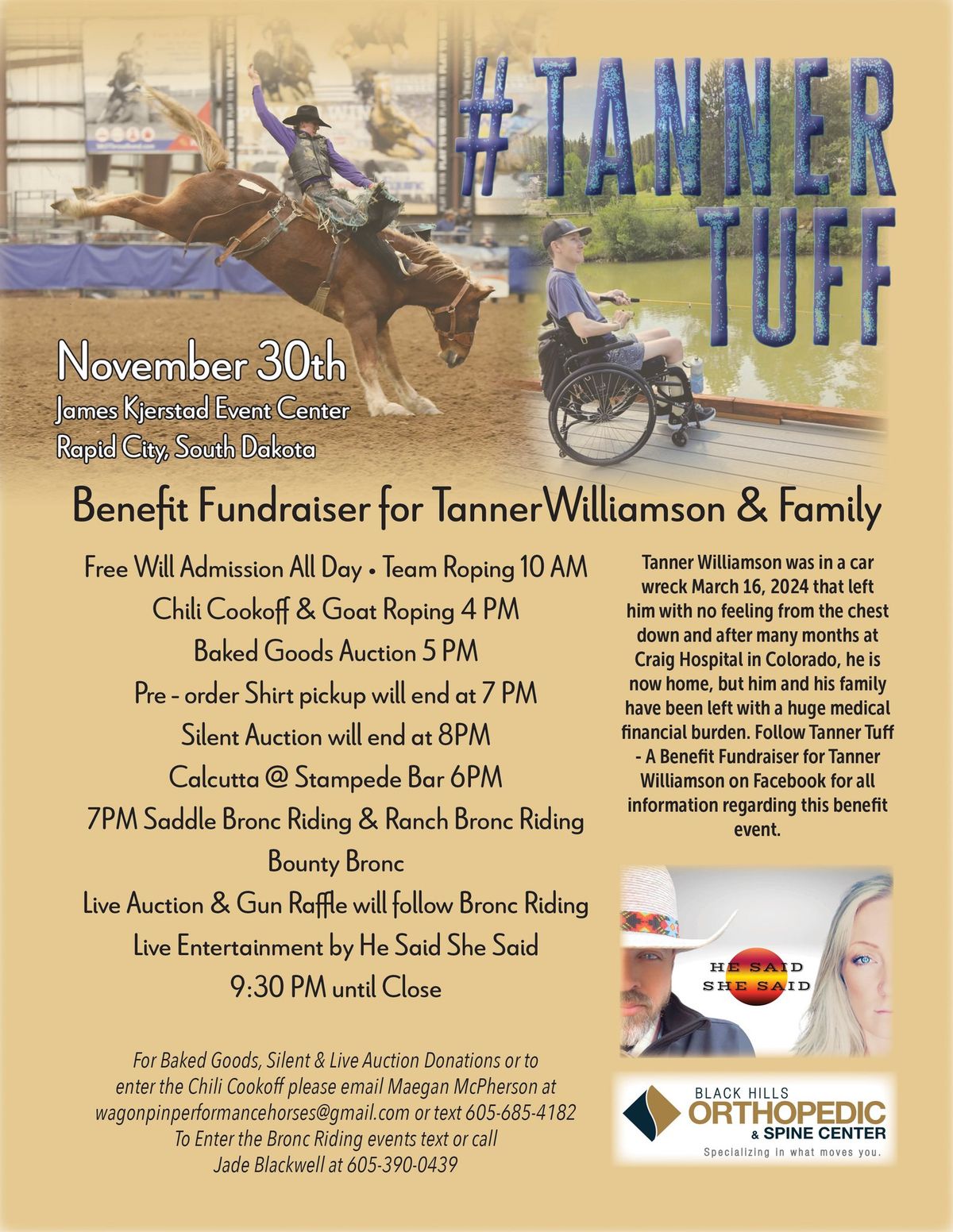 Tanner Tuff Benefit Fundraiser