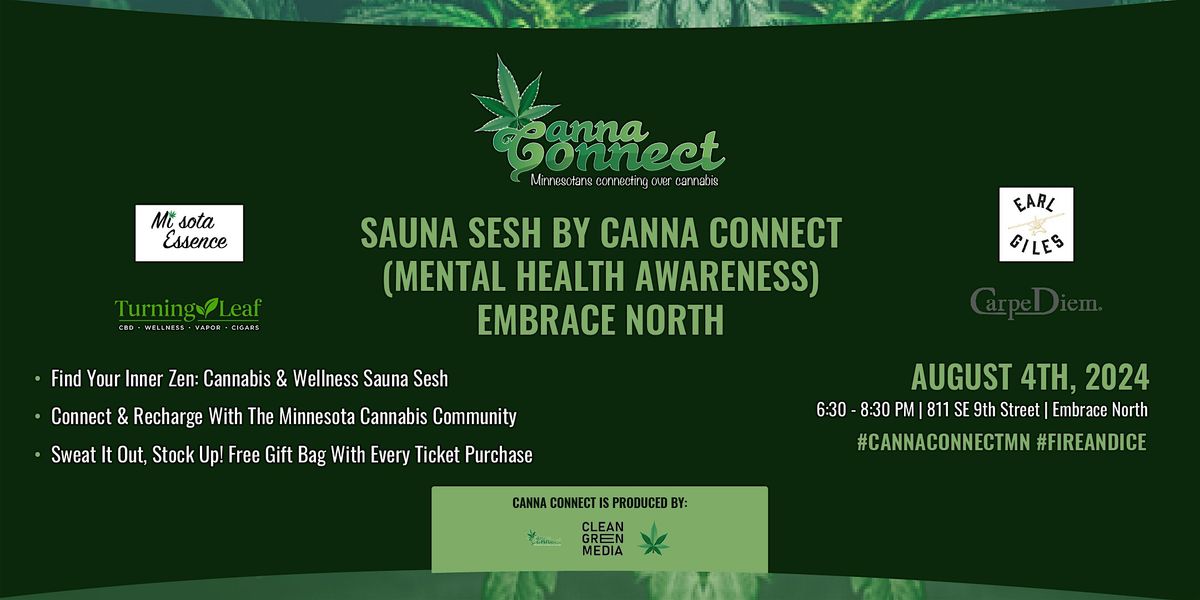 Sauna Sesh by Canna Connect (Mental Health Awareness) @ Embrace North