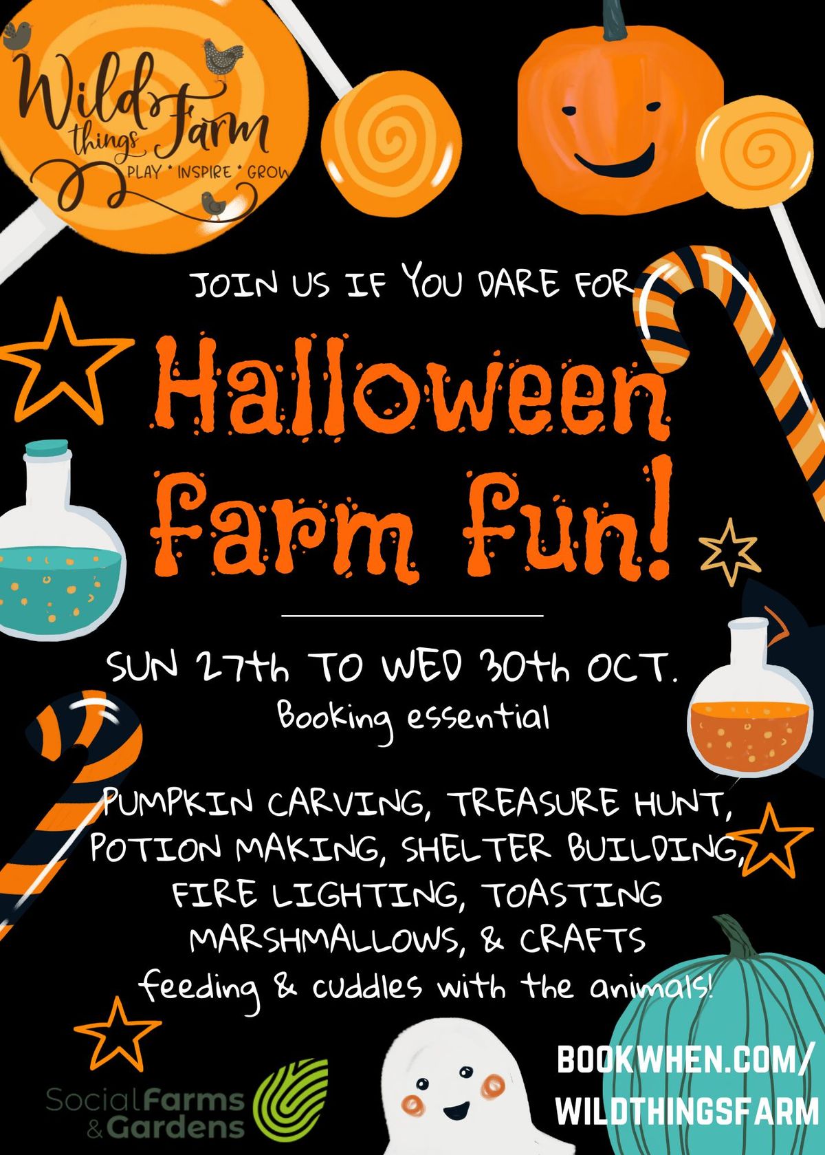 Wild things Farm Halloween Half term 