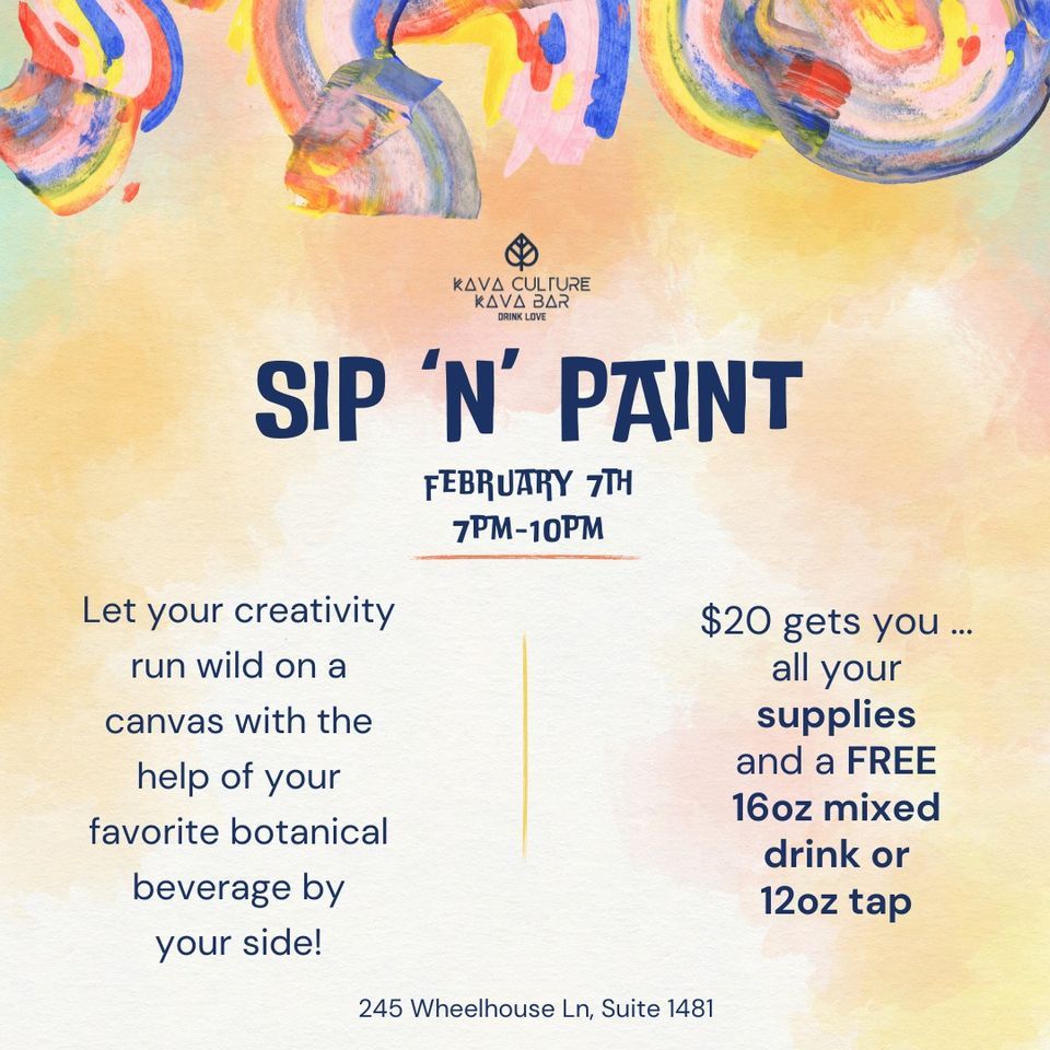 Sip N Paint , Kava Culture Lake Mary, 7 February 2024