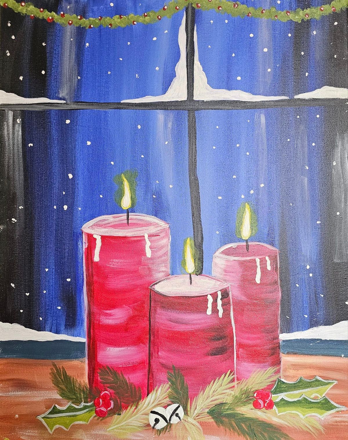 Chuckanut Bay Distillery and Paint ~ Christmas Candles 186