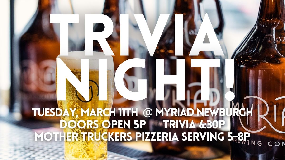 Trivia Night! at Myriad Brewing Co. - Newburgh