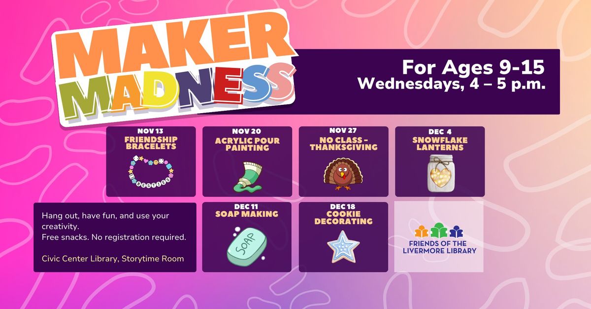 Maker Madness Friendship Bracelets for Kids Ages 9 - 15