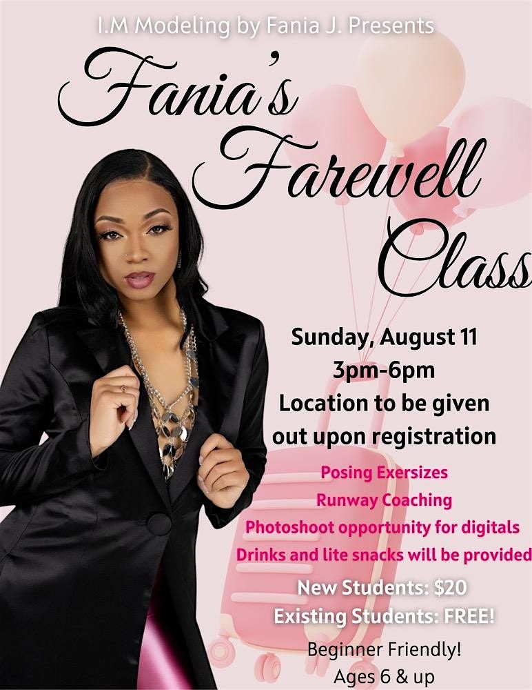 Fania\u2019s Farewell Class