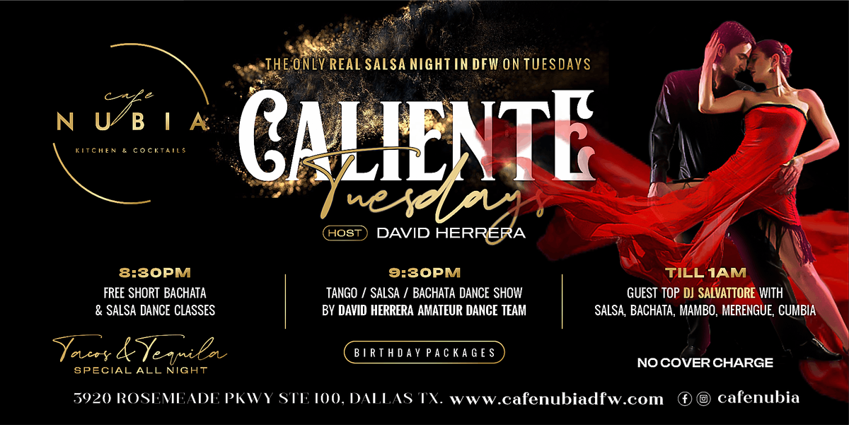 Cafe Nubia Salsa Night: Caliente Taco Tuesdays