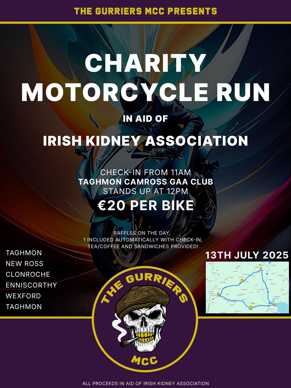 Irish Kidney Association Charity Motorcycle Run