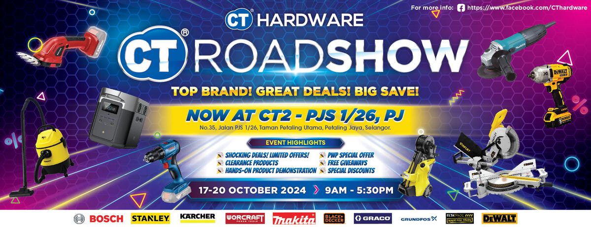 CTHardware Roadshow @ CT2 STORE, PJS 1\/26, PJ