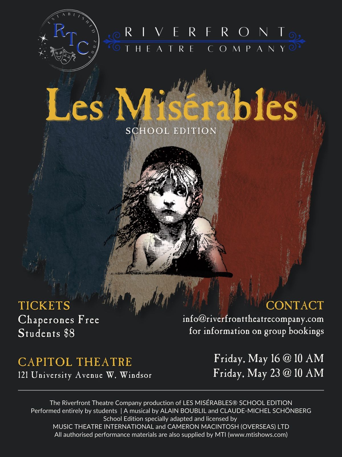 SCHOOL PERFORMANCE:  Les Mis\u00e9rables: School Edition