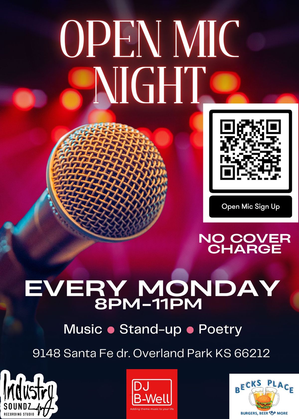 Open Mic Night at Becks Place Overland Park