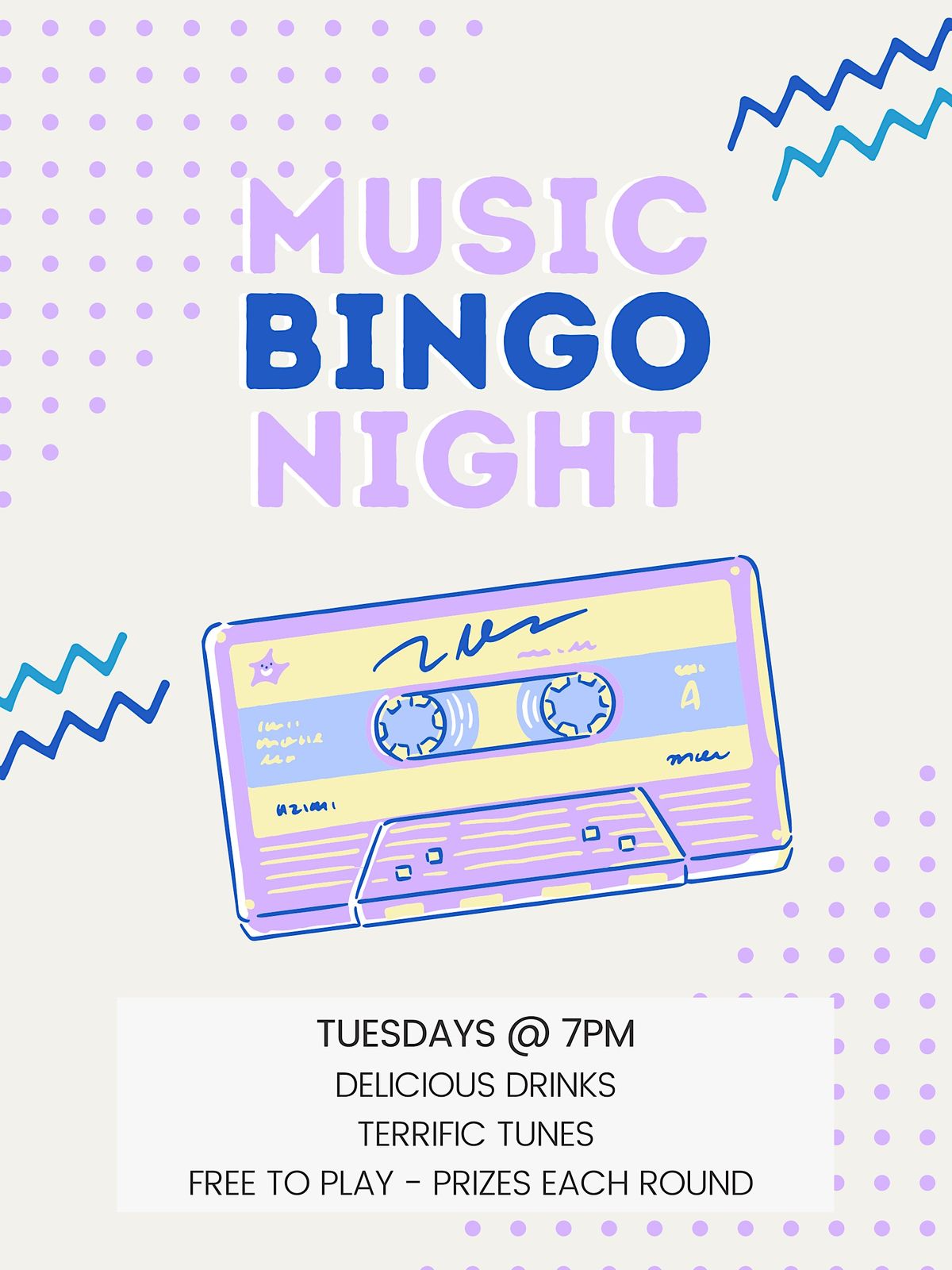 Music Bingo - Moon Dog Meadery Free Event