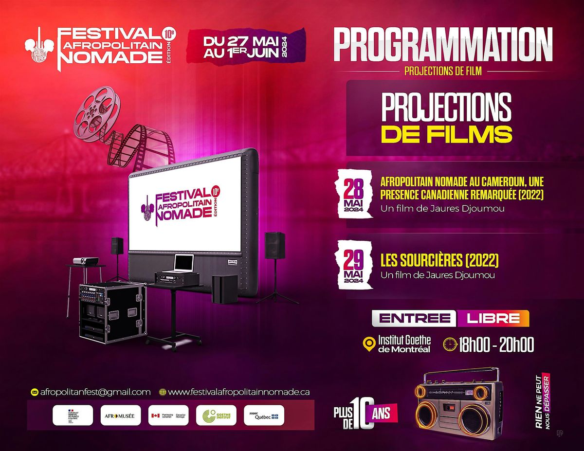 FESTIVAL AFROPOLITAIN NOMADE 2024 - PROJECTION DE FILMS