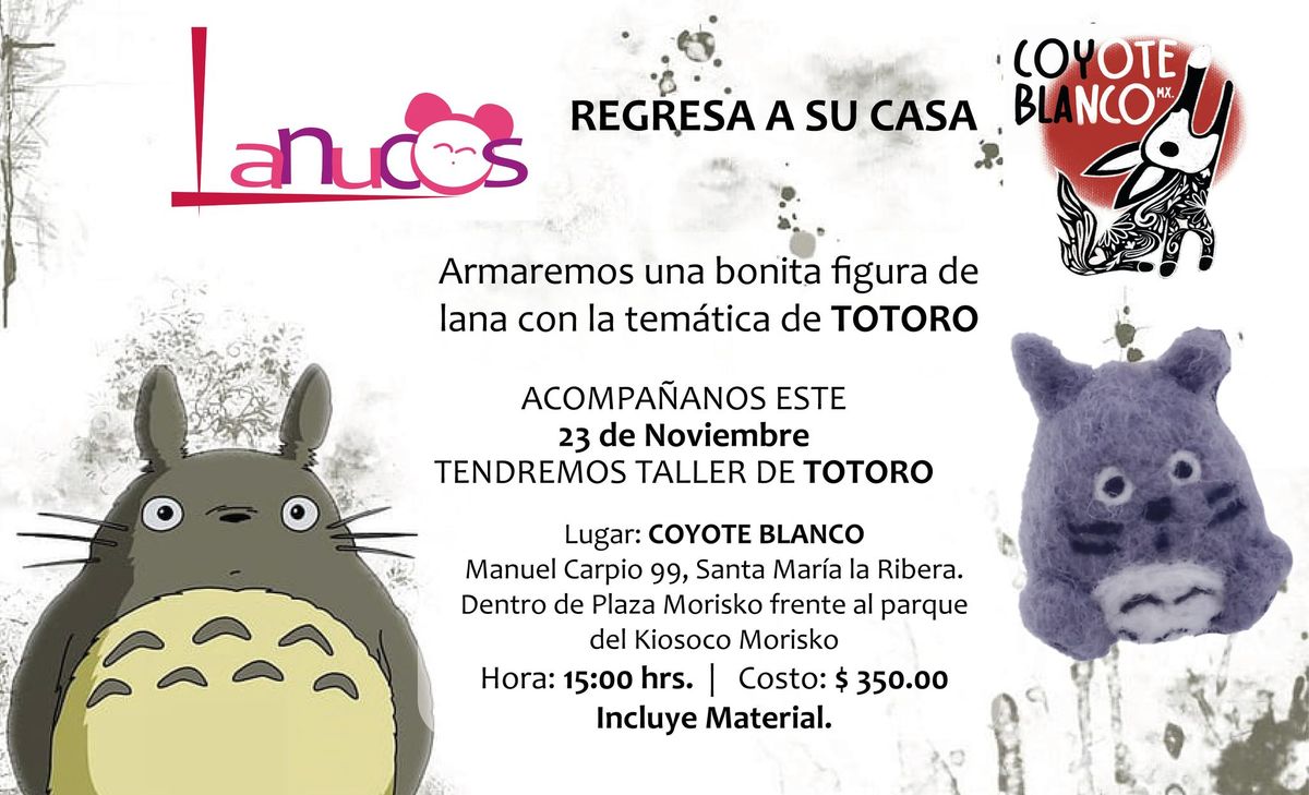 Taller de Needle Felting "Totoro"