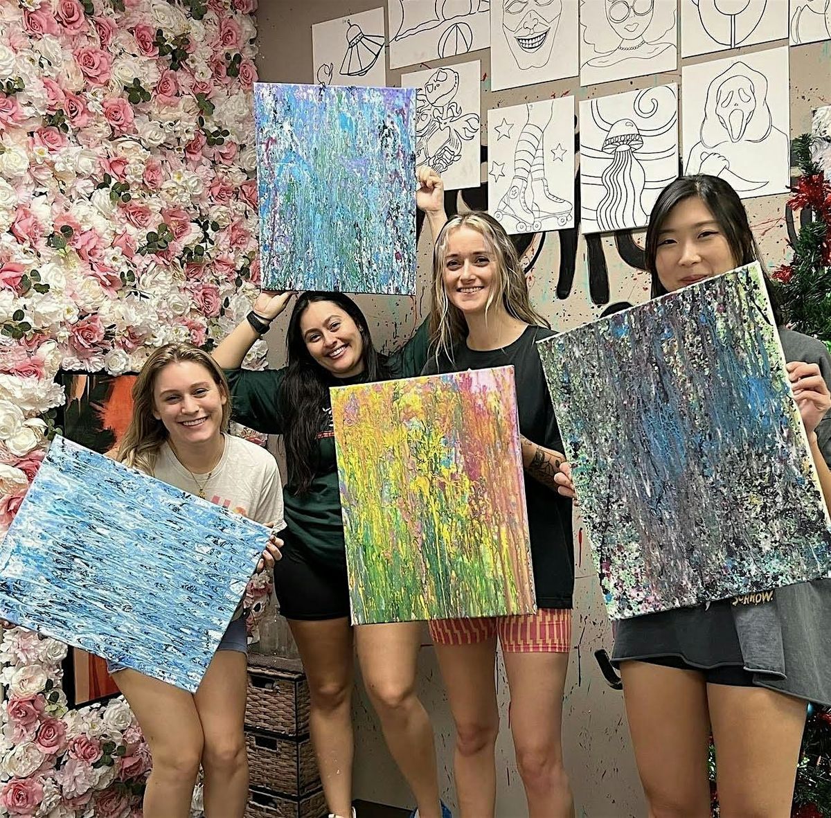 Paint Splatter Session 7:30-8:30pm BYOB (WED\/THU\/FRI\/SAT)