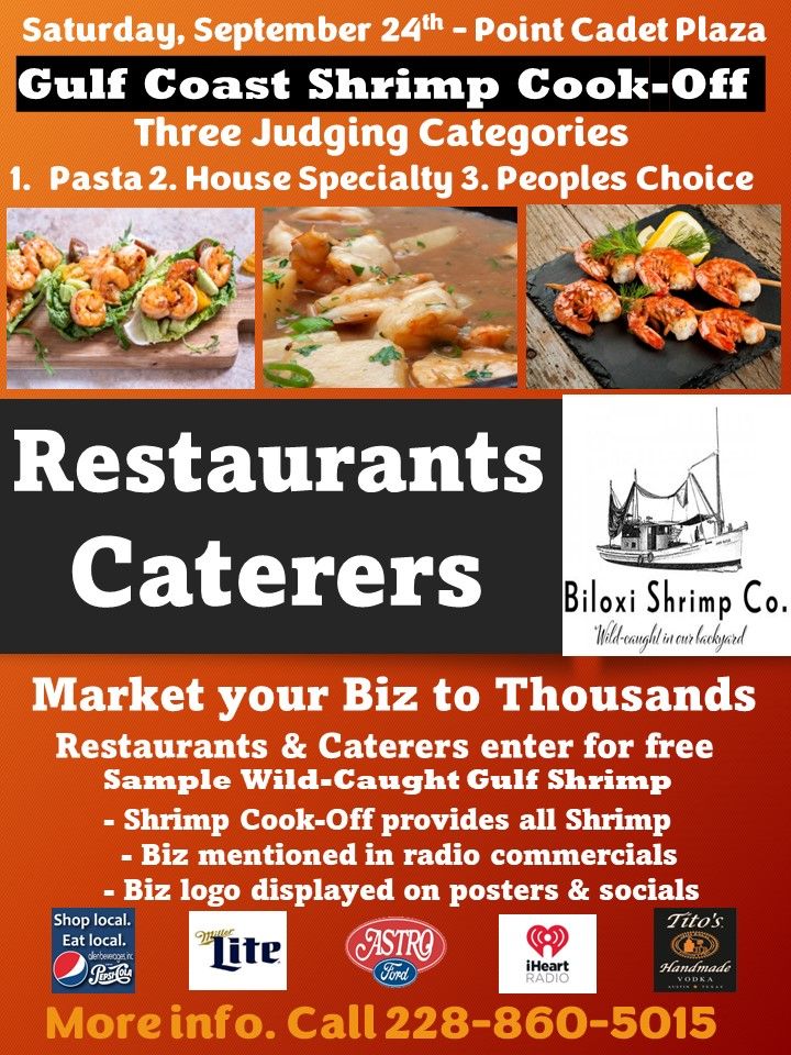 2nd Annual Gulf Coast Shrimp Tasting Festival, 121 Cadet St, Biloxi, MS 2nd Annual Gulf Coast Shrimp Tasting Festival, 121 Cadet St, Biloxi, MS