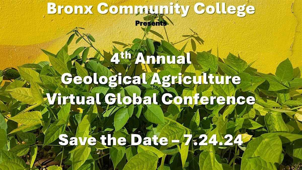 4th Annual Geological Agriculture Virtual Conference