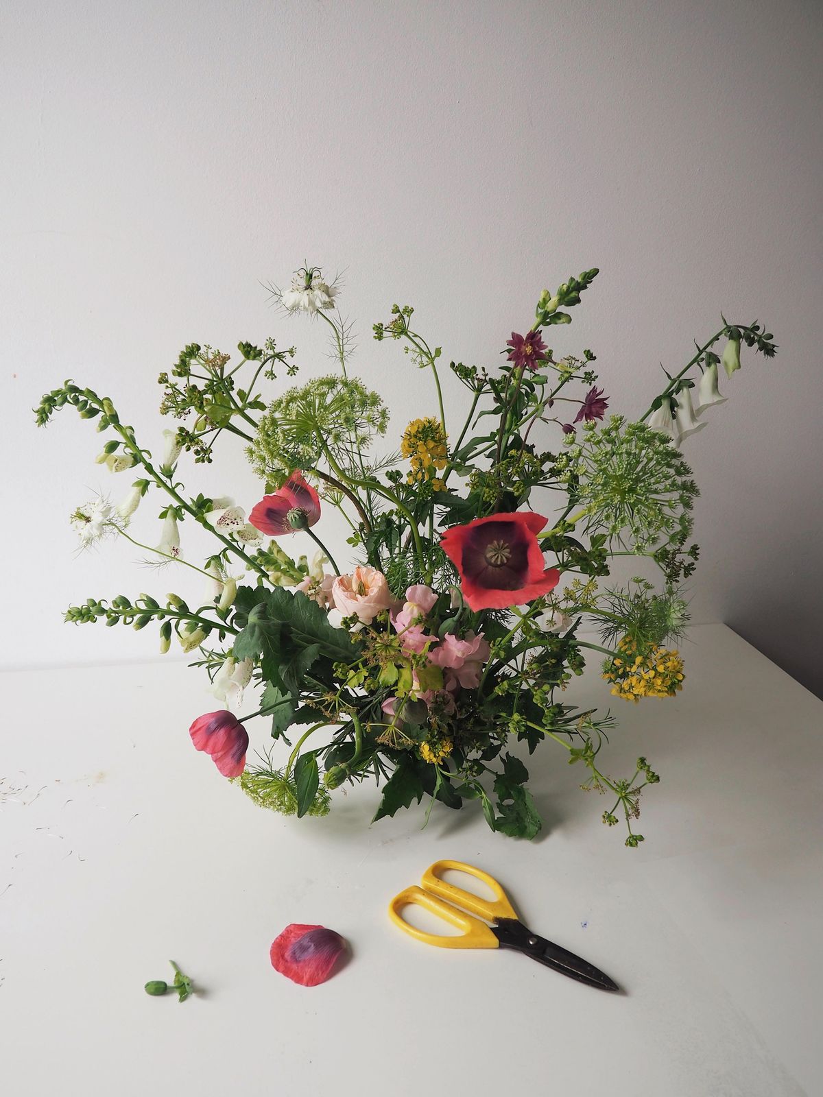 Garden inspired floristry at Form Lifestyle Store- summer vase arrangement