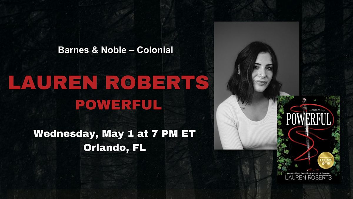Lauren Roberts celebrates POWERFUL at B&N-Colonial in Orlando, FL
