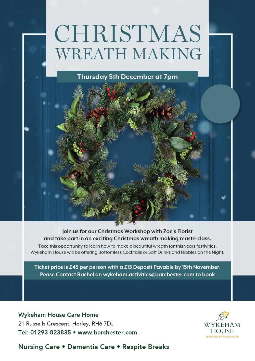 Wreath Workshop with Zoes Florist