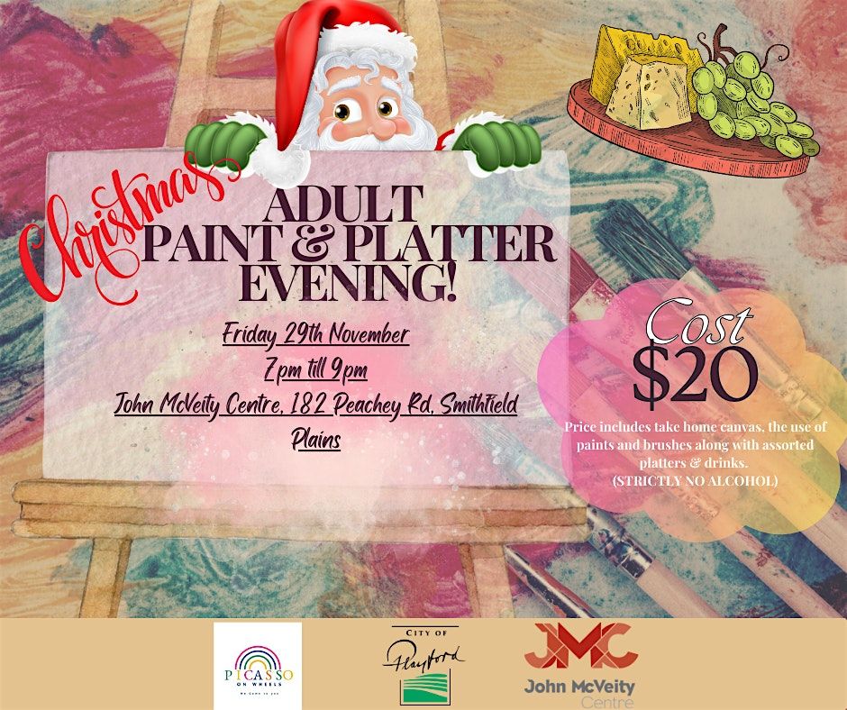 Christmas Adult Paint & Platter Workshop