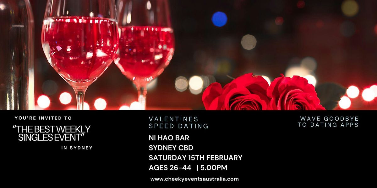 Sydney Speed Dating by Cheeky Events Australia for ages 26-44