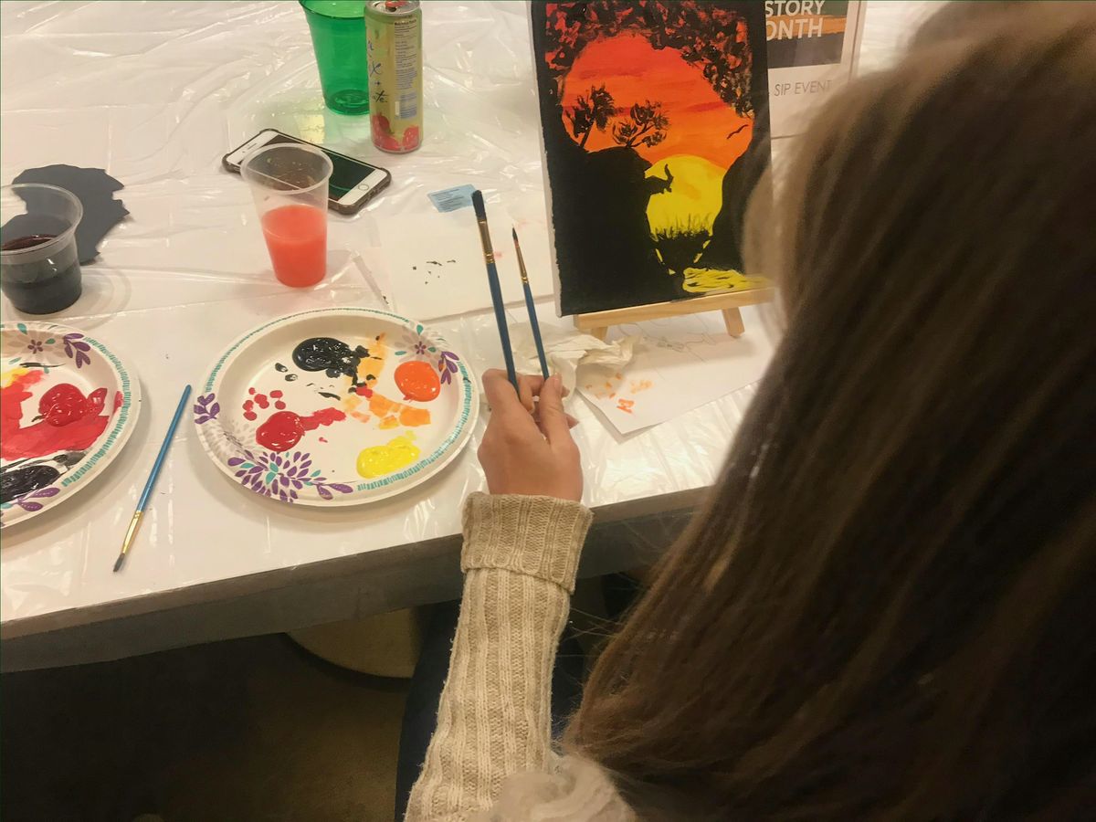 Paint Night at Blu Rose Art Bistro with PeQue