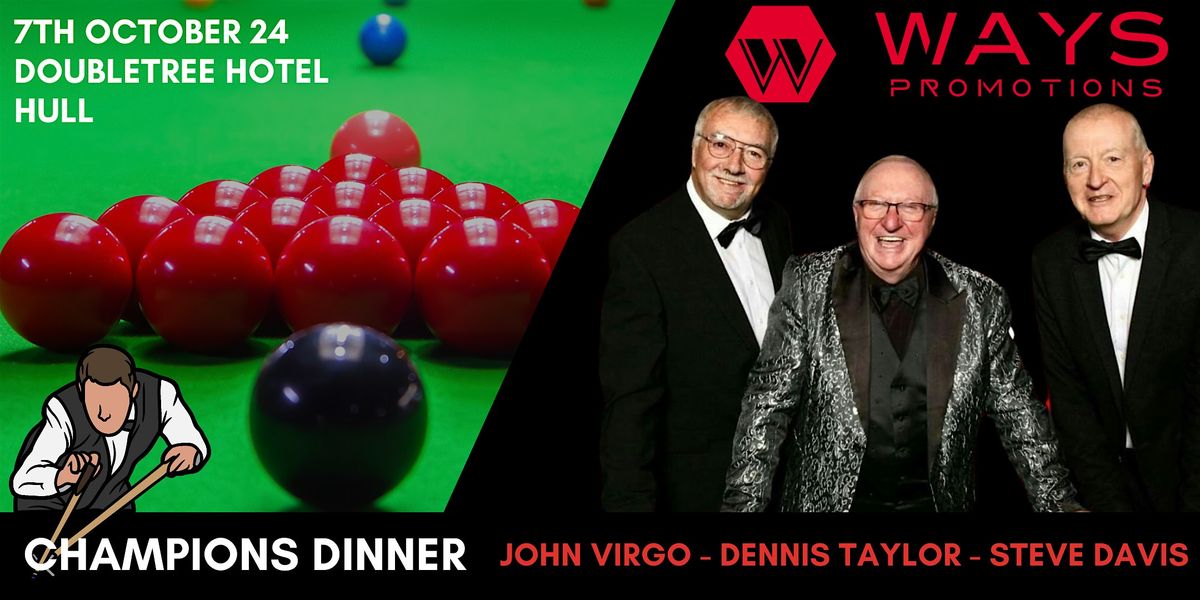 An evening with 3 snooker legends