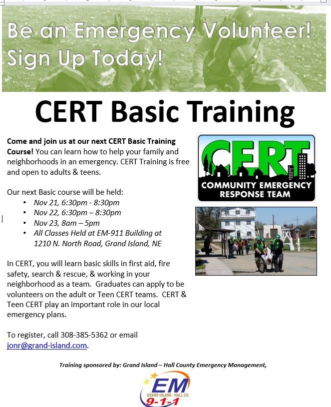 CERT Basic Traininig Session