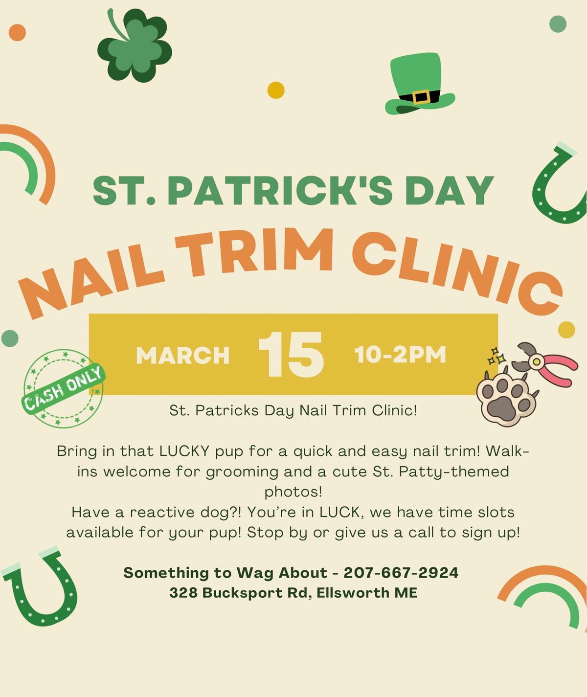 \u2618\ufe0f St. Patrick\u2019s Day Nail Trim Clinic & Photos! \ud83c\udf08