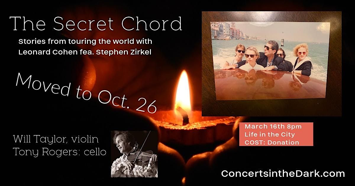 Leonard Cohen Stories & Songs - The Secret Chord OCT  26th