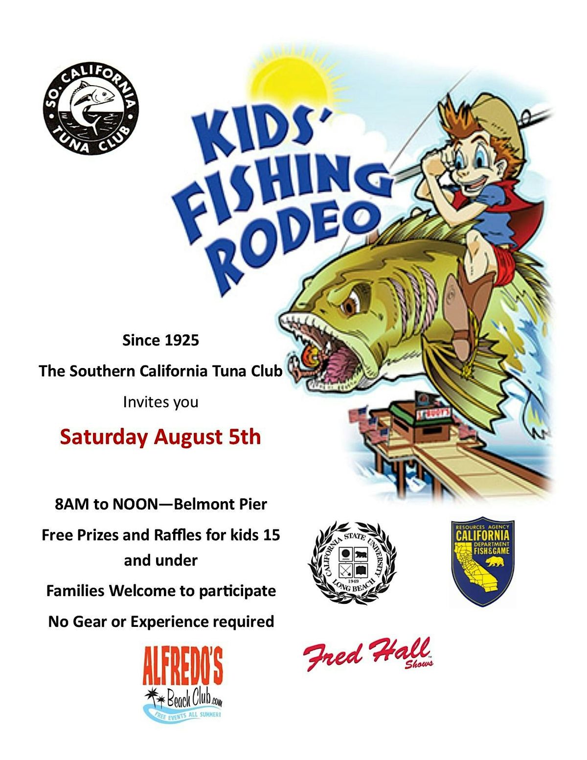 Kids Fishing Rodeo - Long Beach Belmont Pier and The SoCal Tuna CLub