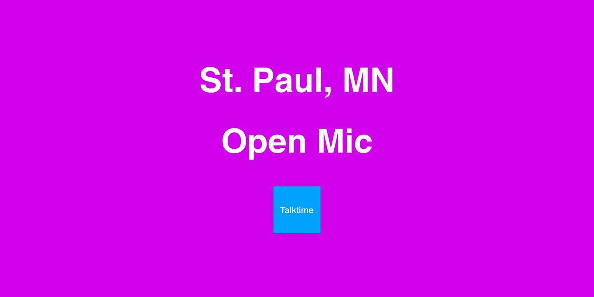 Open Mic - St. Paul