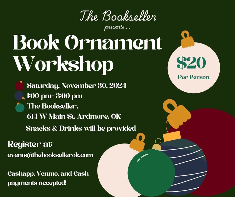 Book Ornament Workshop