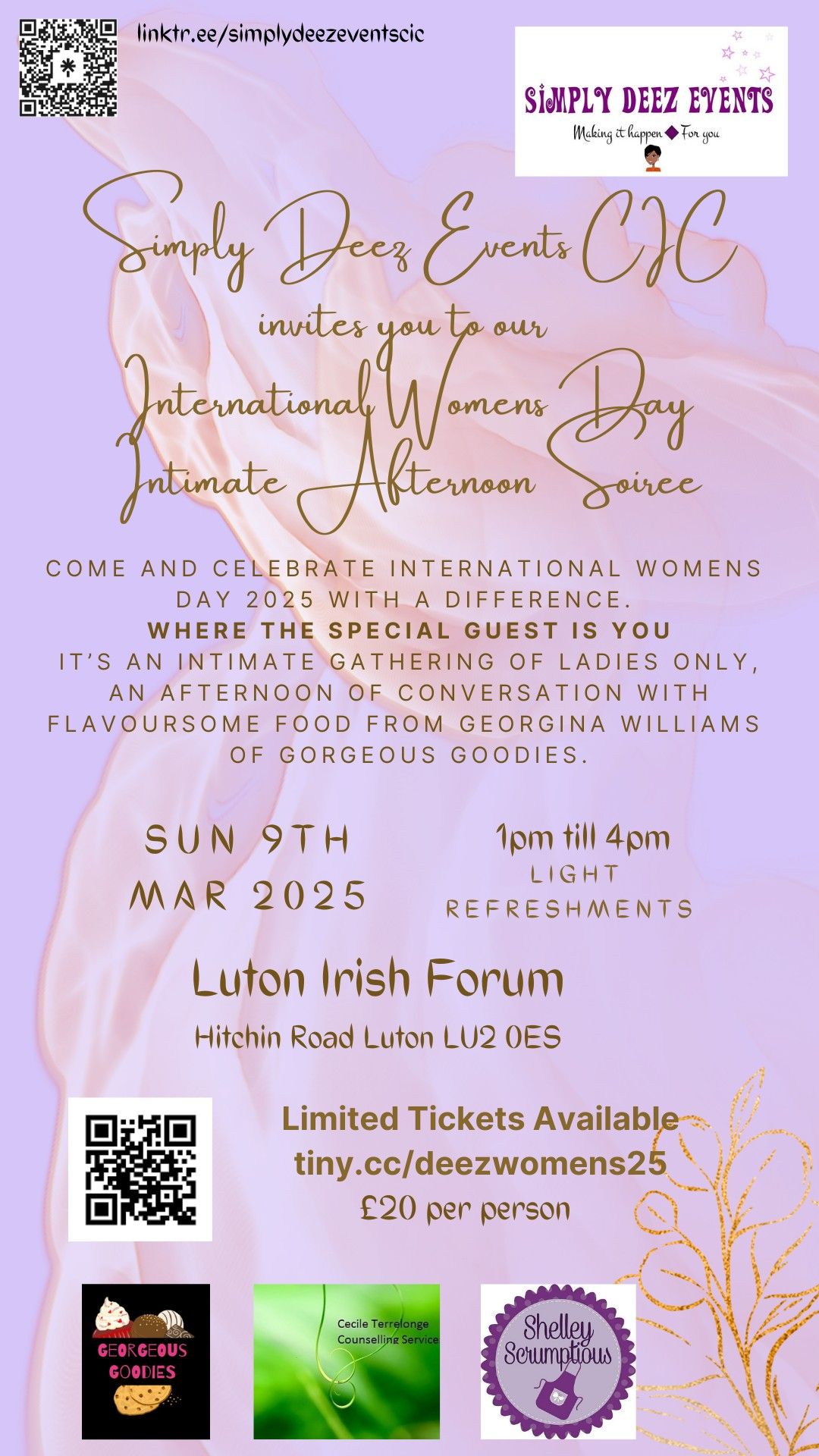 Simply Deez Events International Womens Day Afternoon Soiree